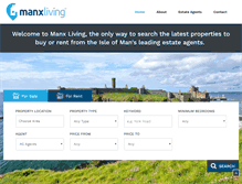 Tablet Screenshot of manxliving.com
